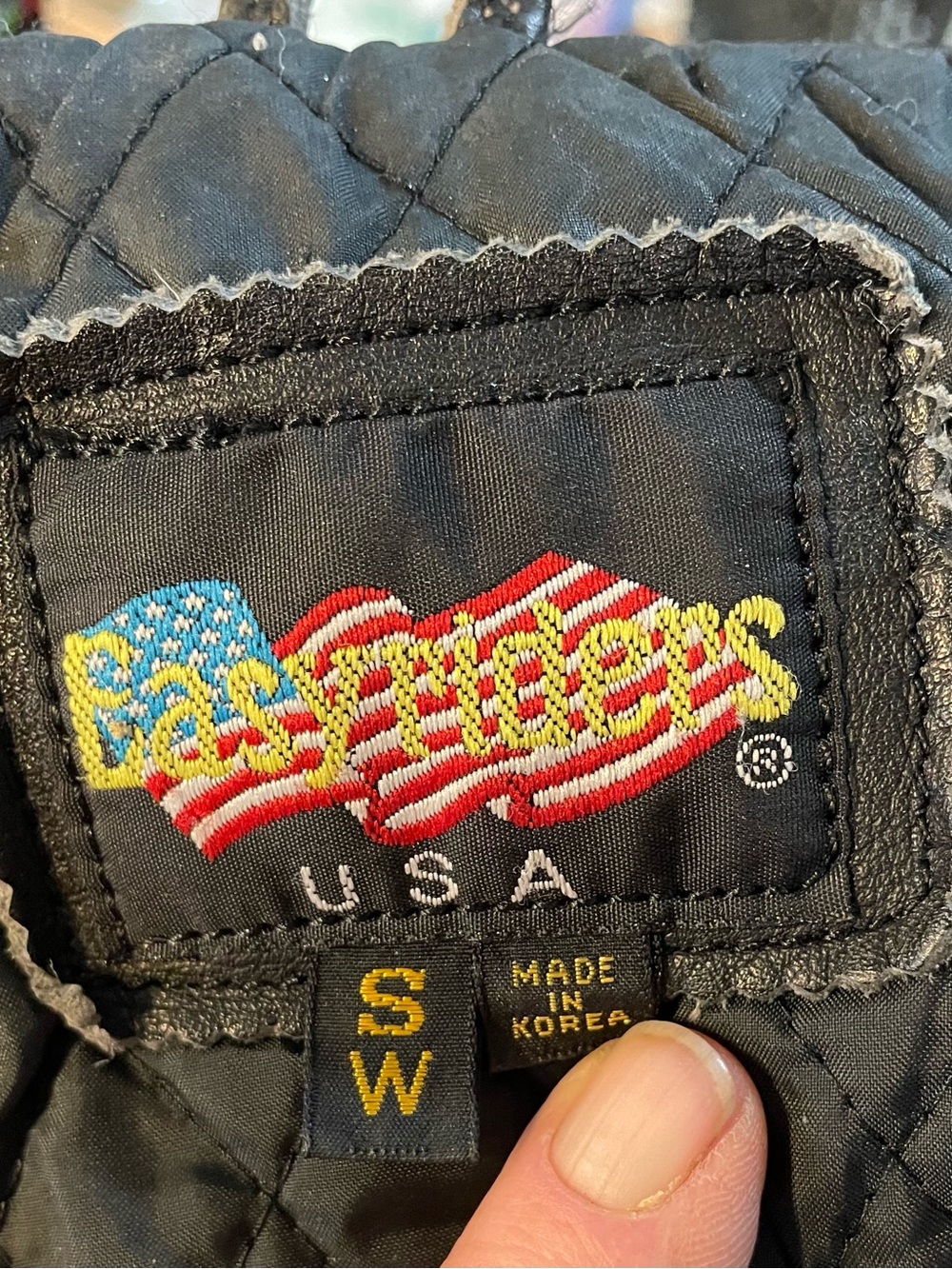 Vintage-Style Black Leather Biker Jacket - By Easy Rider - Picture 8 of 11